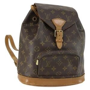 LOUIS VUITTON Monogram Montsouris MM Backpack M51136 LV Auth BA8573
